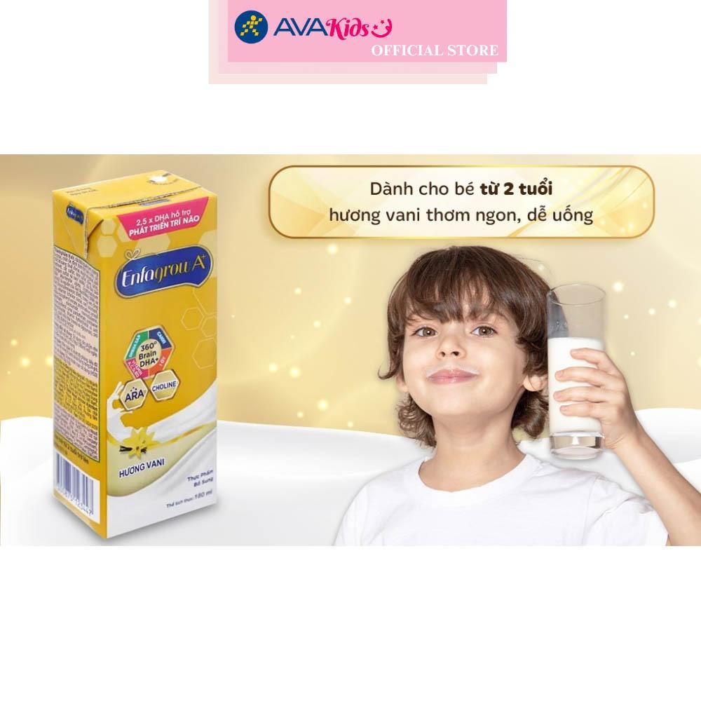 Lốc 3 hộp sữa pha sẵn Enfagrow A+ 360° Brain DHA+ hương vani 180 ml (từ 2 tuổi)