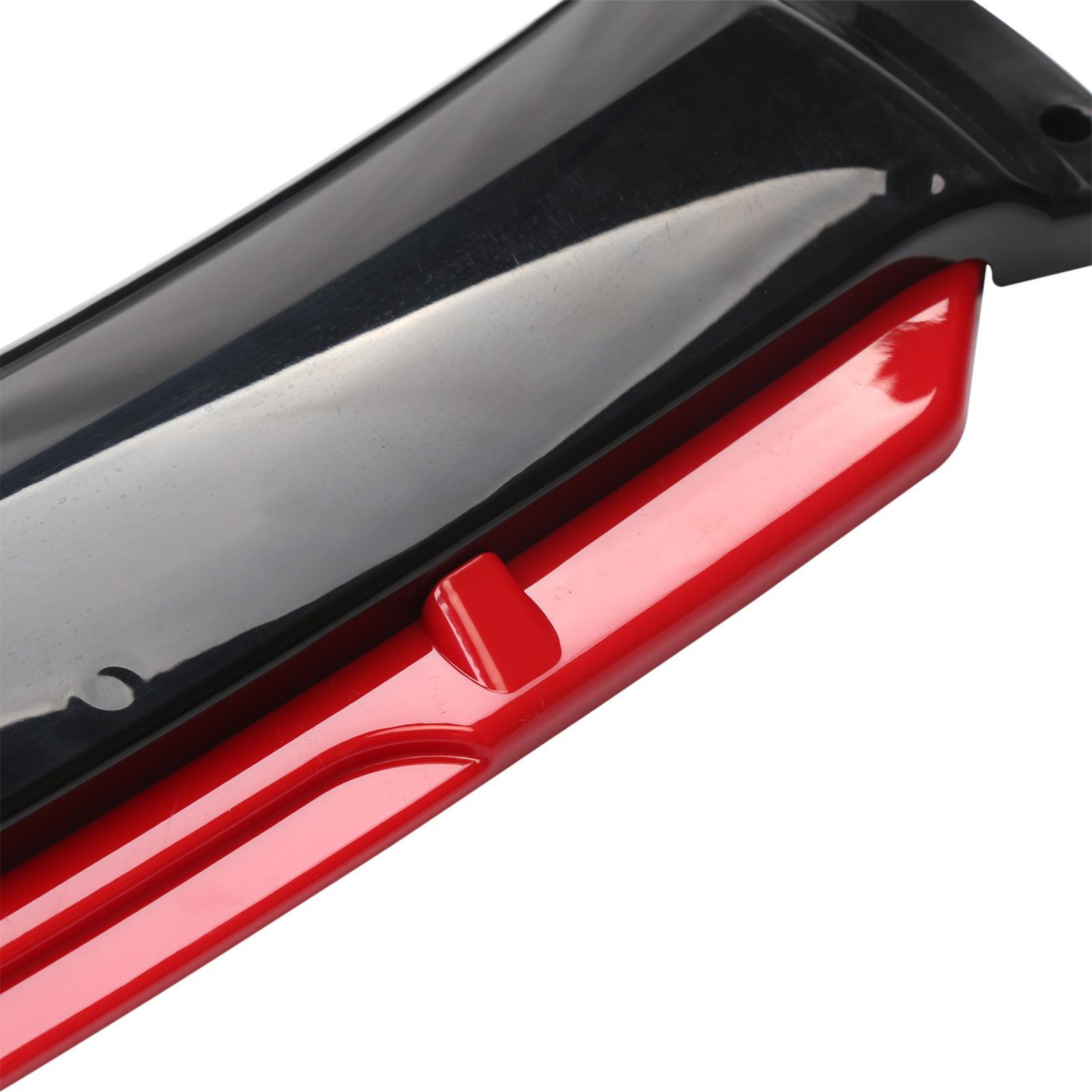 Car Front Bumper Lip Black