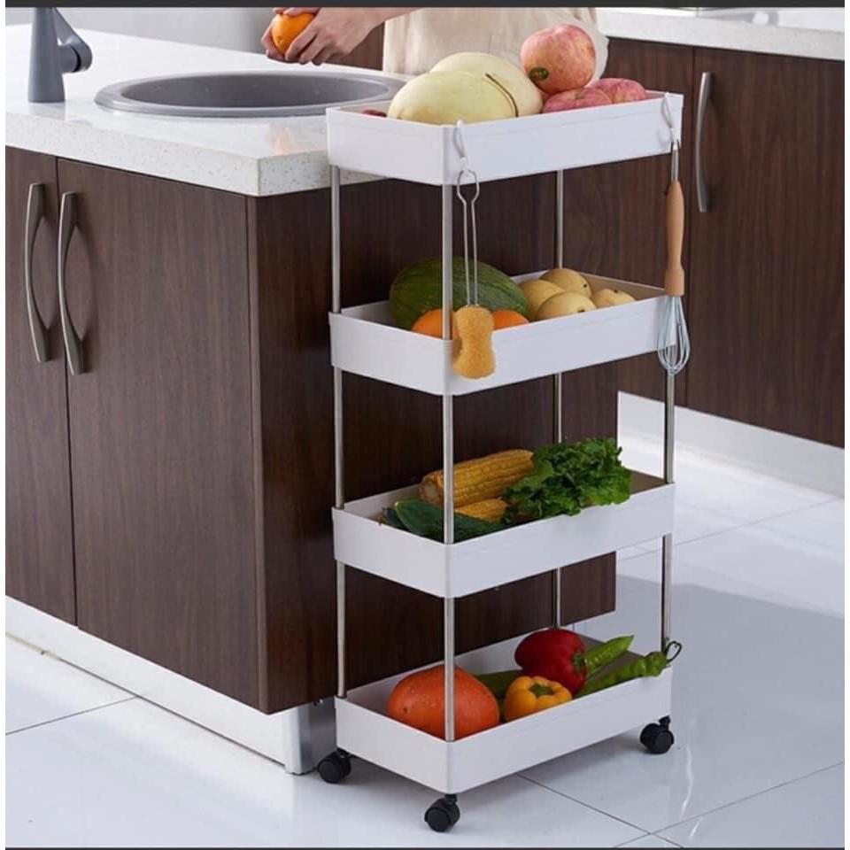 Kệ để đồ đa năng nhiều tầng có bánh xe