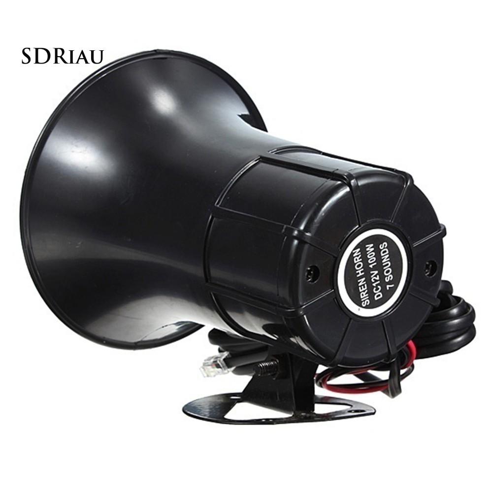 Còi Báo Động 12v 50w 7 Âm Thanh Cho Xe Hơi / Xe Tải