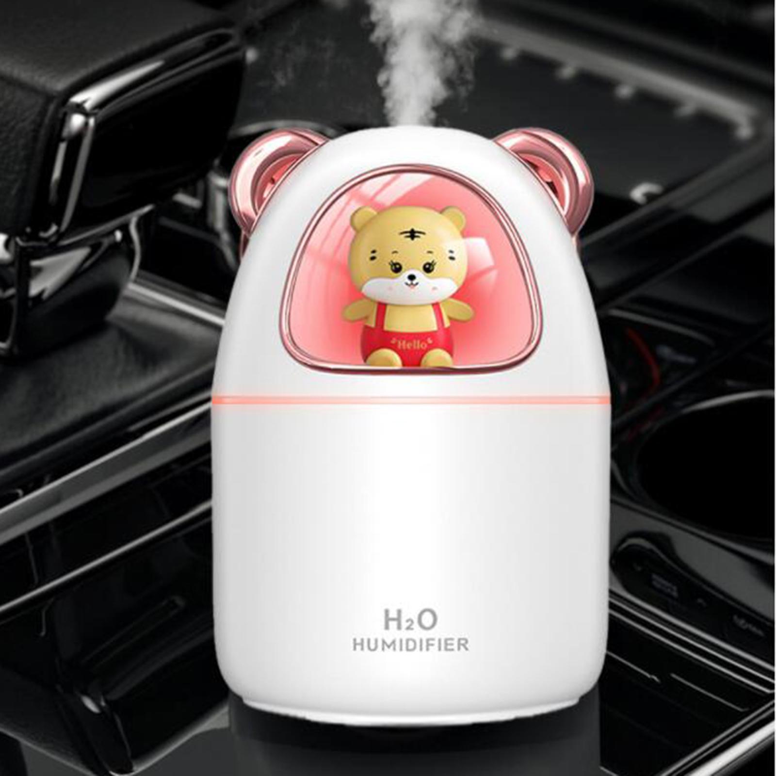 2Pcs Air Humidifier Night Light Aroma Diffuser Two Modes for Hotel Travel
