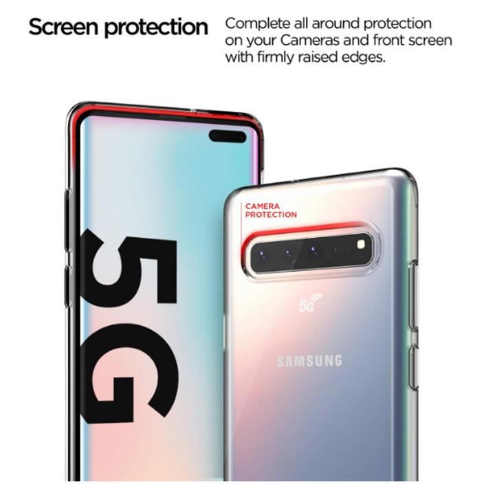 Ốp lưng dẻo silicon trong suốt dành cho Samsung S10 5G