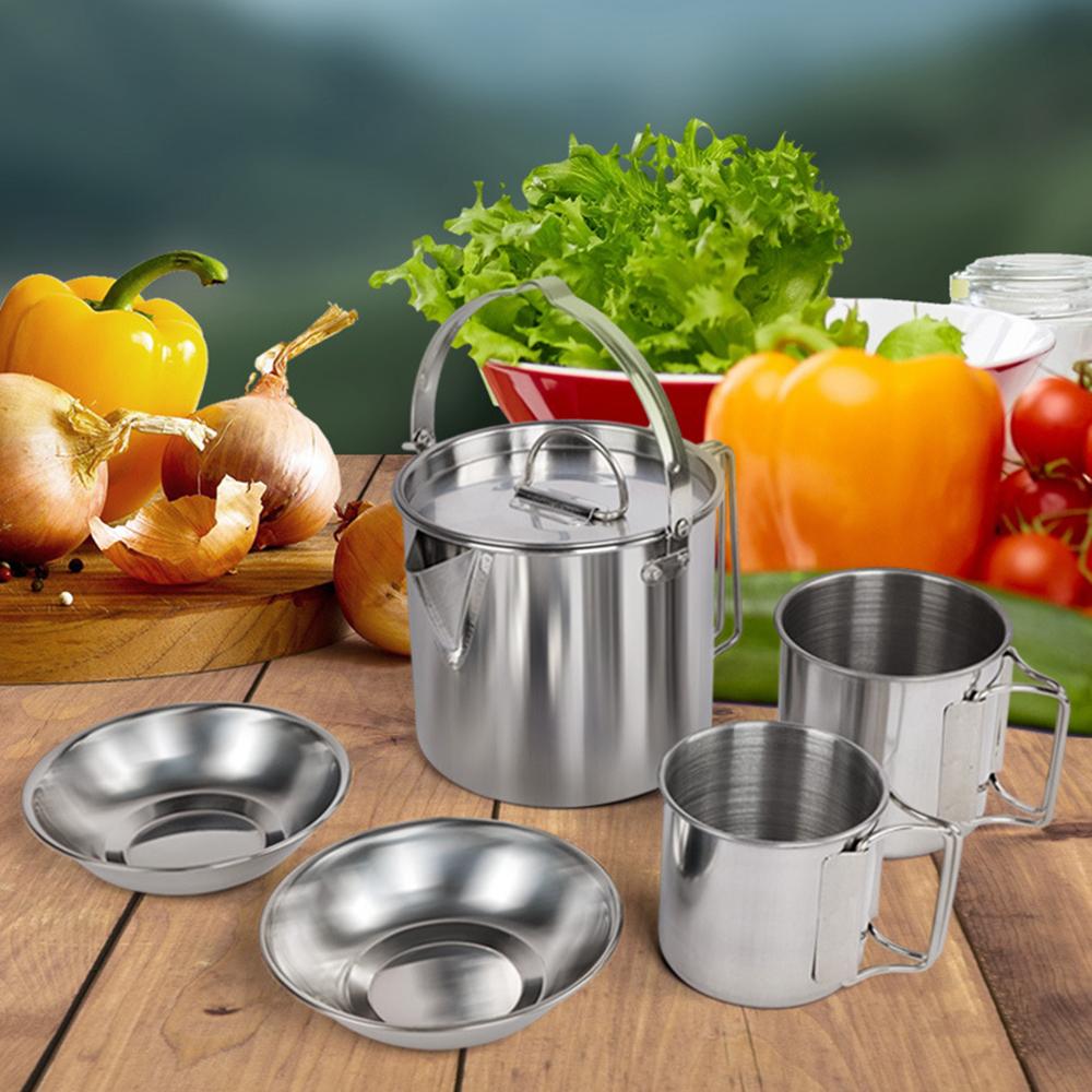 Ấm đun nước bằng thép không gỉ ngoài trời