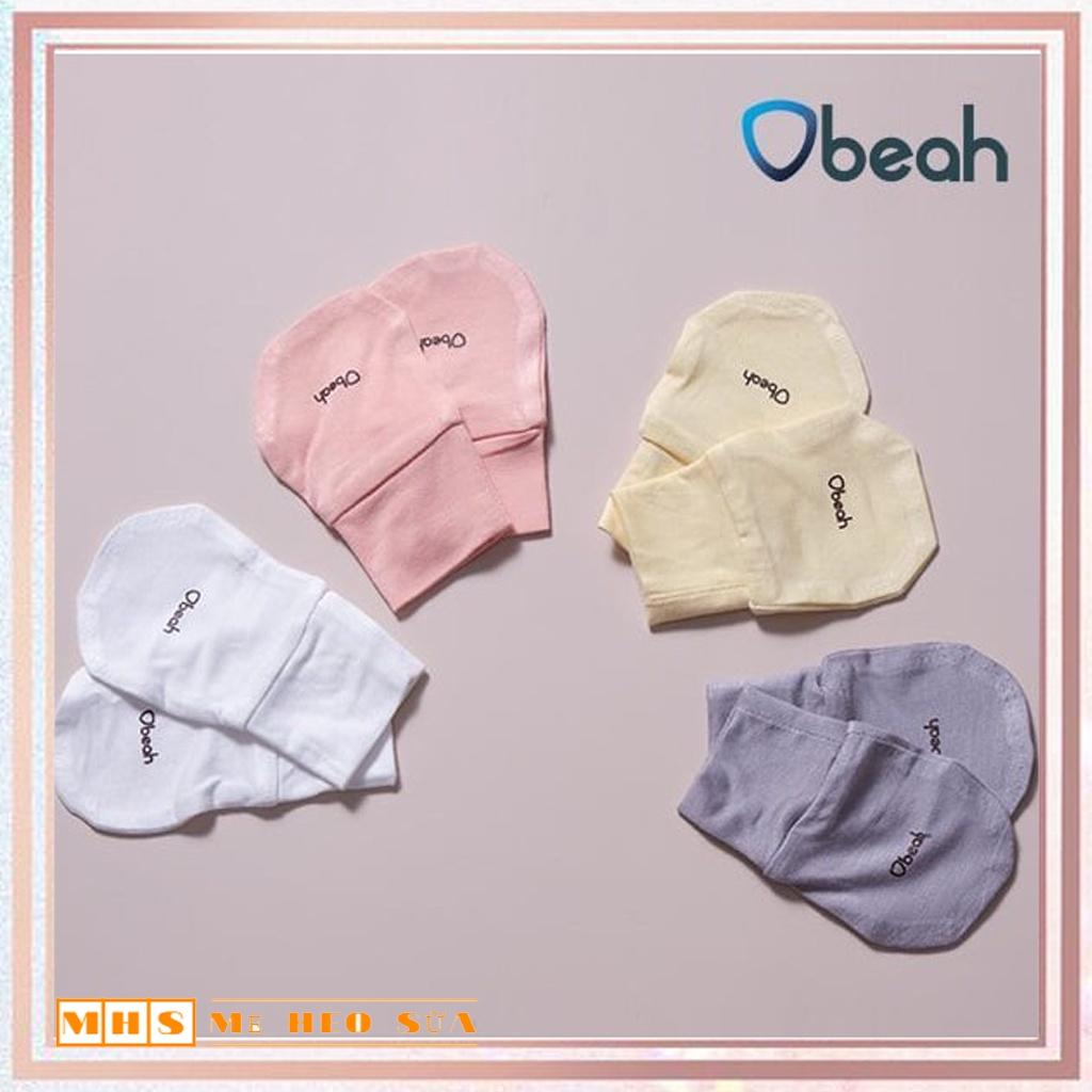 Set 2 bao chân cho bé sơ sinh chất liệu Cotton thoáng mát OBEAH