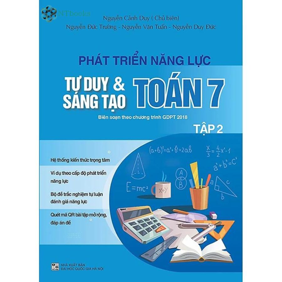 Sách Phát triển năng lực tư duy và sáng tạo Toán 7 Tập 2
