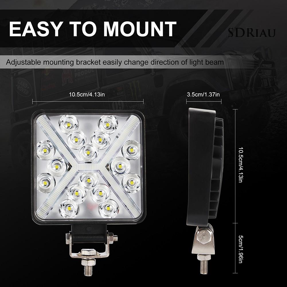 Đèn Pha Led Hình Vuông 4 Inch Chống Sương Mù Cho Xe Hơi
