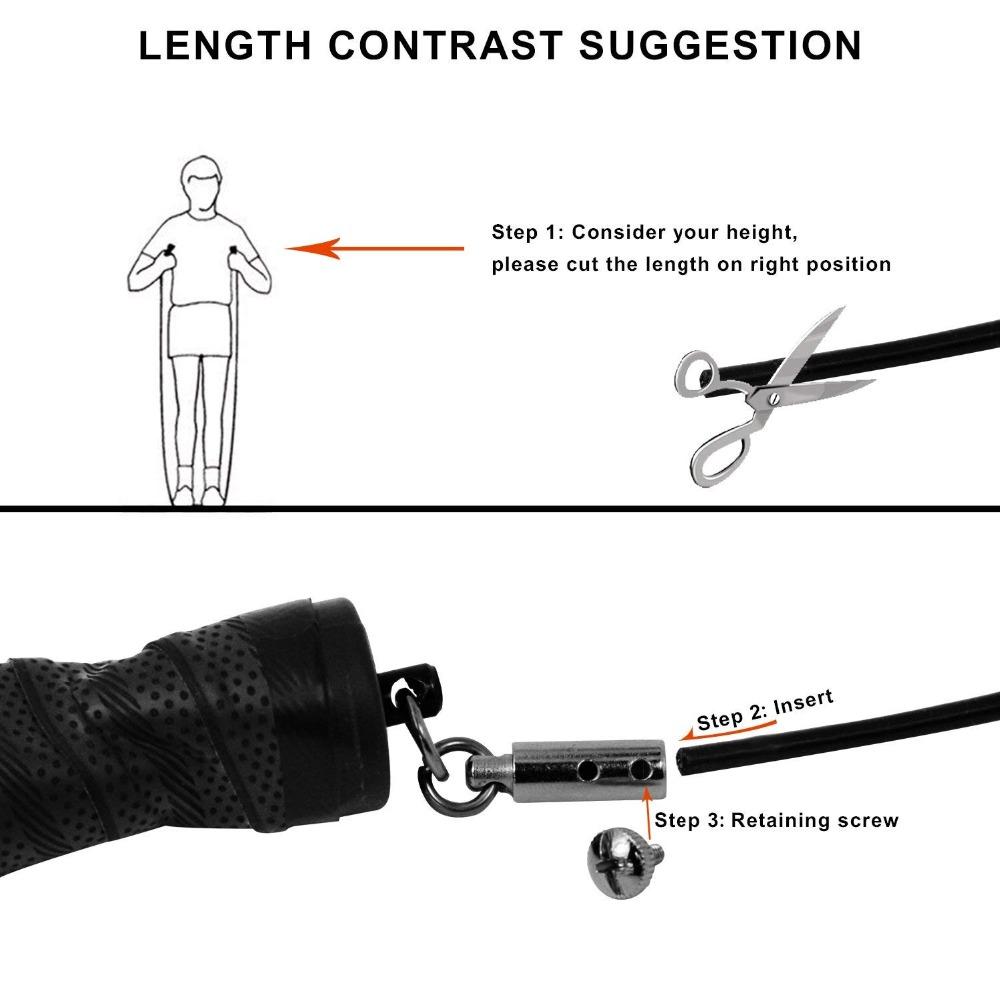 Dây Nhảy Tốc Độ Dây Nhảy Crossfit Dây Nhảy Thể Dục Dây Nhựa PVC Chắc Chắn Lớp Cao Su Có Thể Điều Chỉnh Mang Tốc Độ Cao cabl