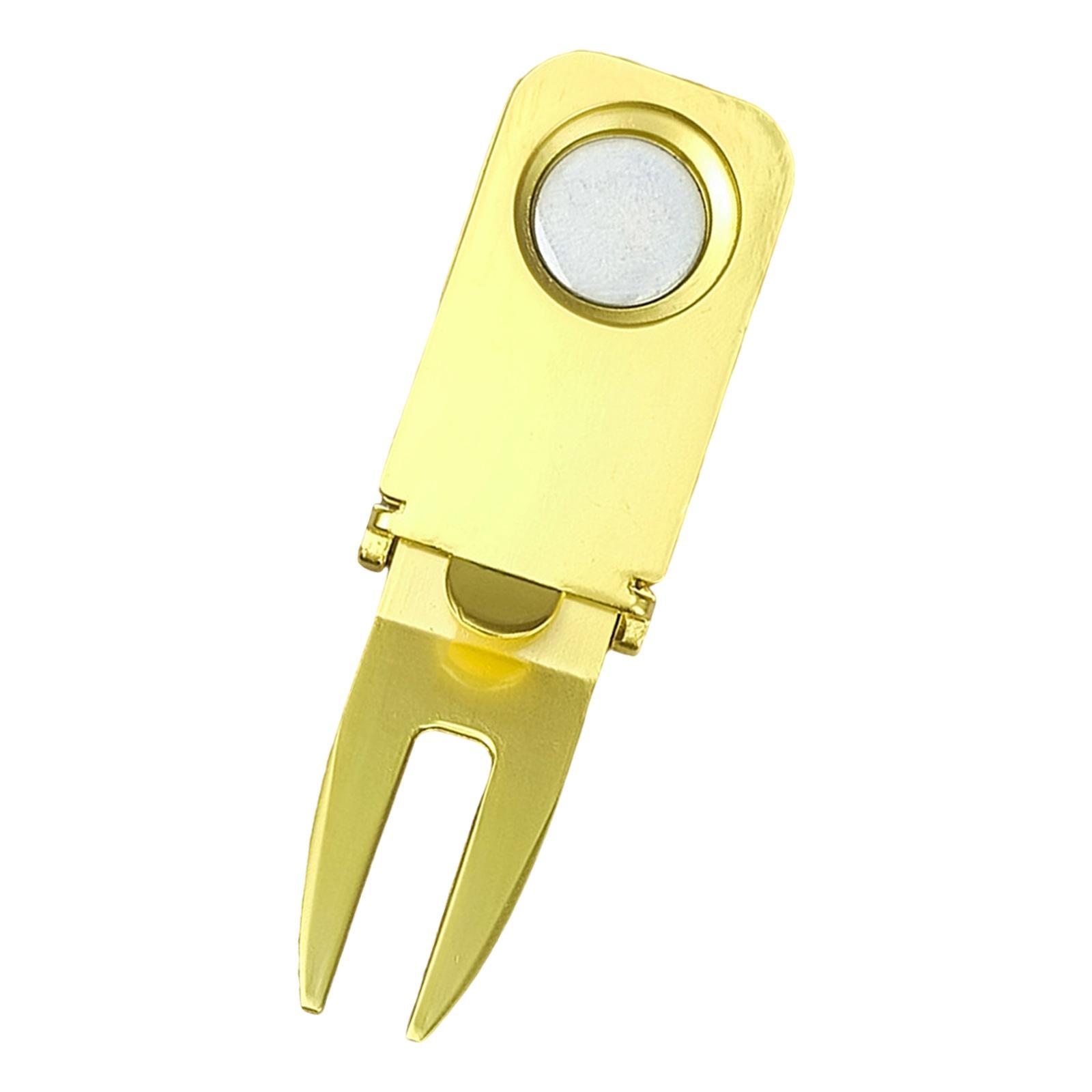Green Fork, Golf Putting Green Fork, Golf Ball Marker Metal Portable Golf Repair Tool, for Lovers Women Birthday Gifts