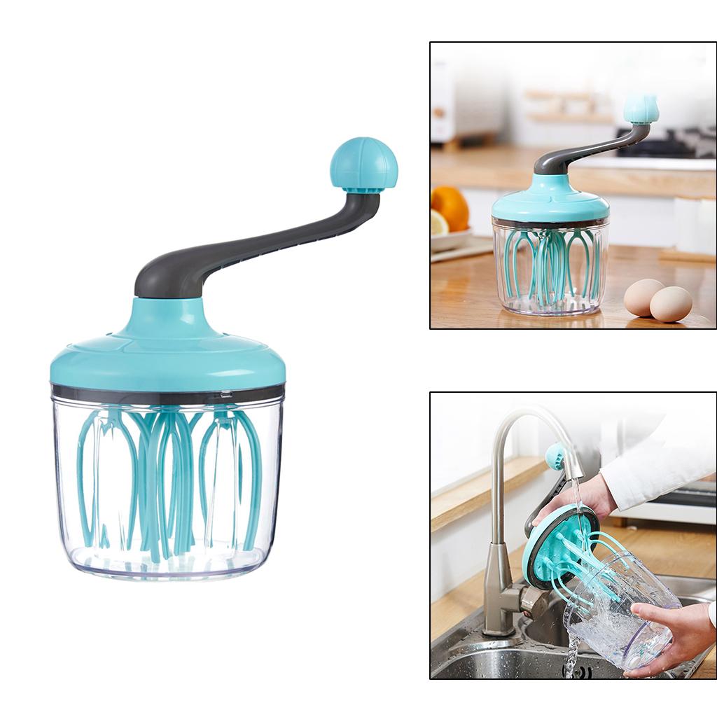 Manual Egg Beater Multifunctional Milk Frother Flour Whisk Eggbeater Baking