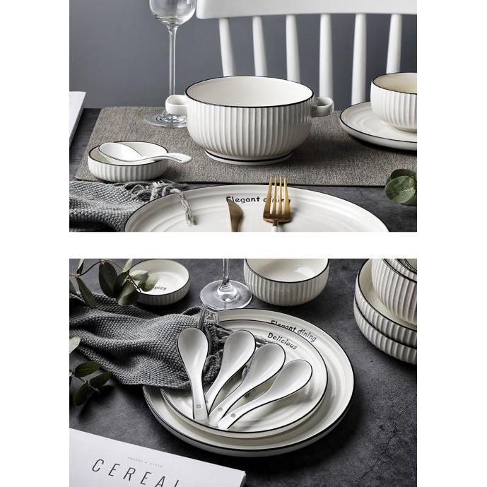 SET BÀN ĂN 32 CHI TIẾT PHONG CÁCH CHÂU ÂU CHO GIA ĐÌNH 6 NGƯỜI