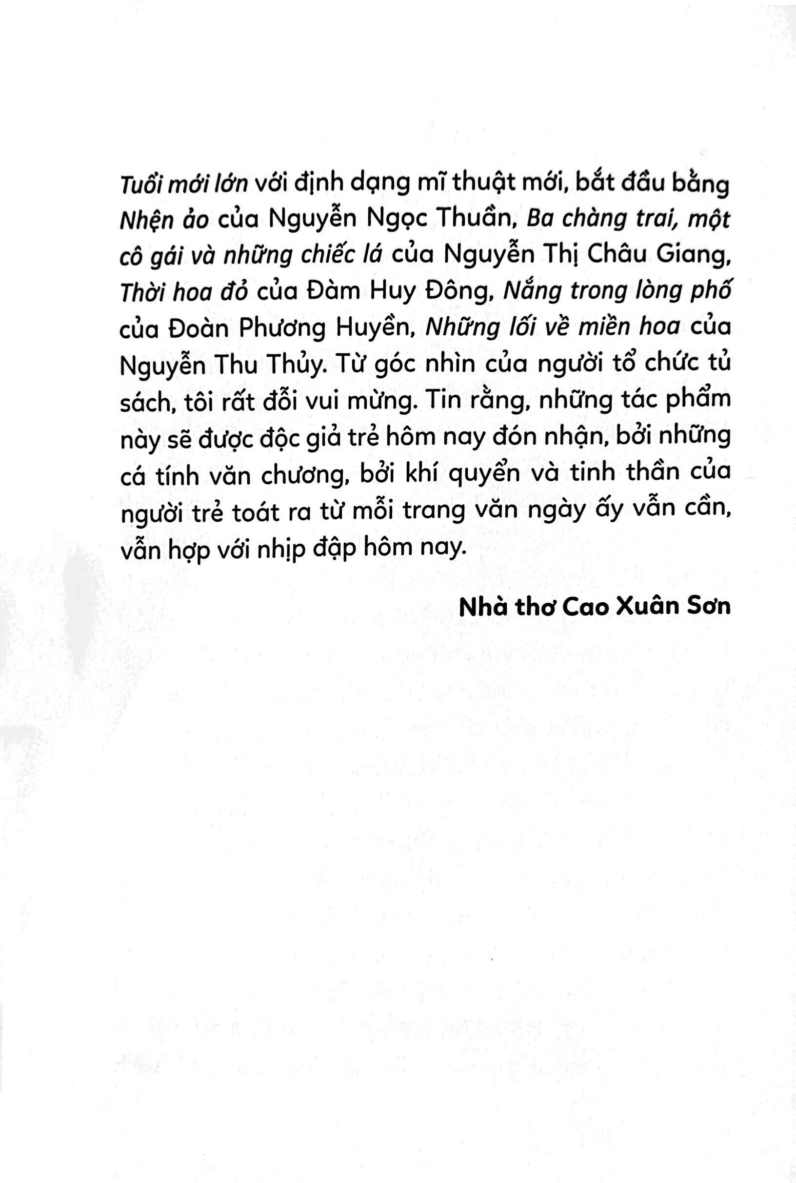 Tủ Sách Tuổi Mới Lớn - Thời Hoa Đỏ