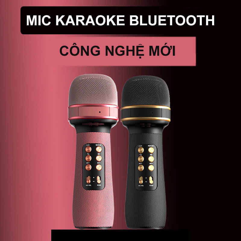 Micro Karaoke Bluetooth Kèm Loa Bluetooth Mini WS-898 Nâng giọng cực chất Loa Bluetooth Karaoke Mini Gia Đình Có Thu Âm Có Thẻ Nhớ USB AUX Mic LiveStream Không Dây Giá Rẻ