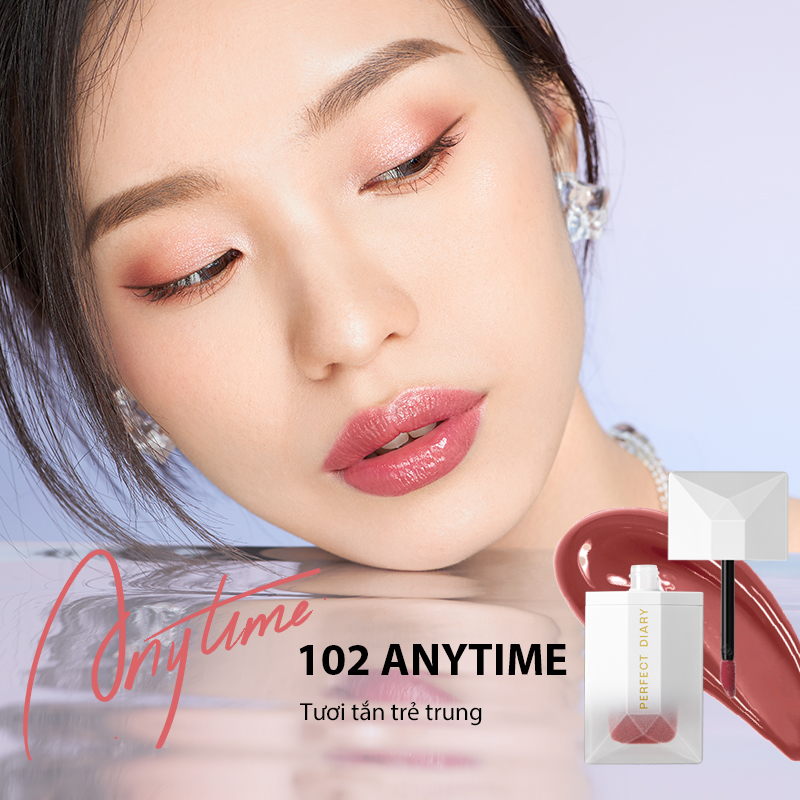 Son Bóng ReadMe Rippled Lip Gloss High Shine Finish Perfect Diary Nhiều Màu Tùy Chọn 4G