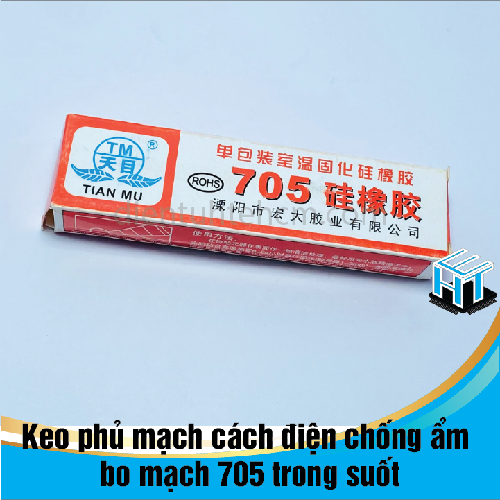 1 Tuýp Keo phủ mạch cách điện chống ẩm bo mạch 705 trong suốt