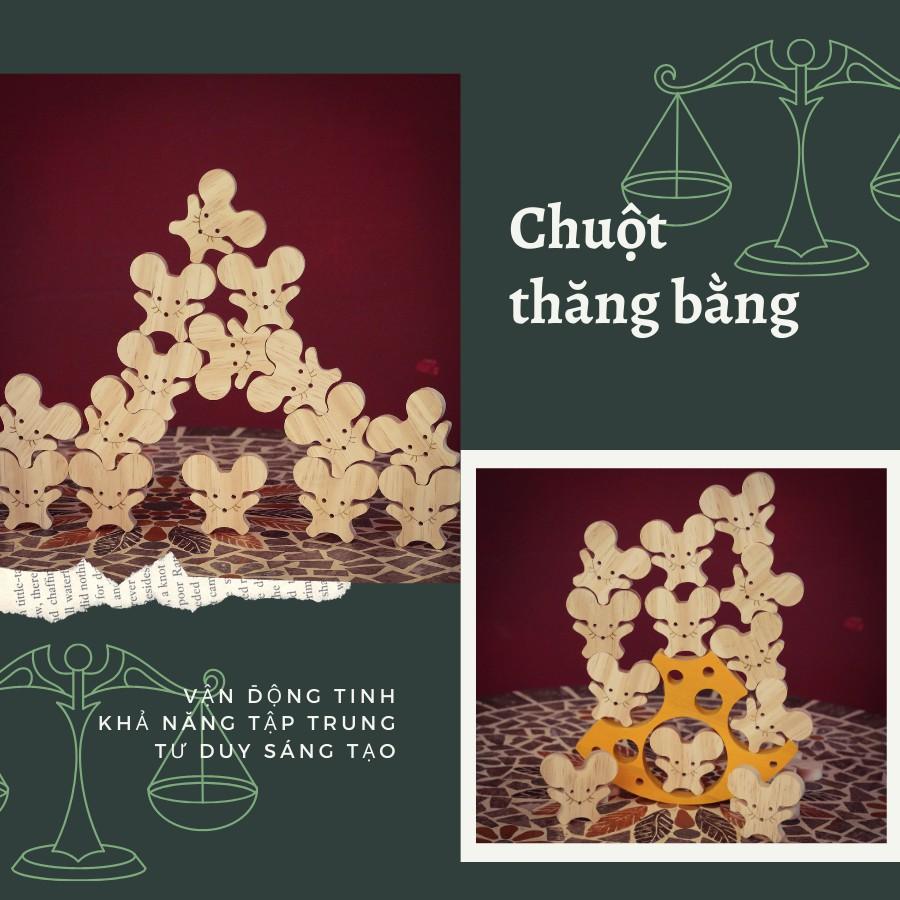 Trò chơi cân bằng chất liệu gỗ nhiều chủ đề được chọn mẫu