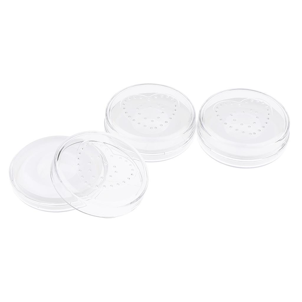 3Pcs Round False Eyelash Storage Case Box Eyelash Holder Container