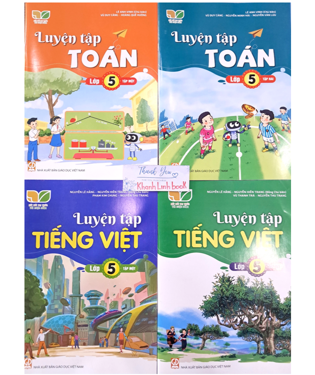 Sách - Combo Luyện tập Toán + Tiếng Việt lớp 5 - tập 1 + 2 (Kết Nối)