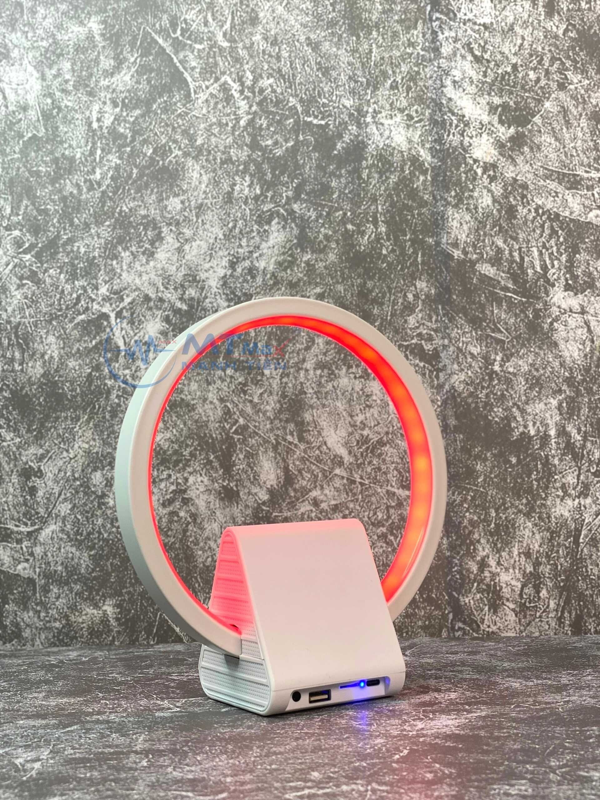 Loa Bluetooth BT256 Chế Độ Led RGB Tích Hợp Sạc Không Dây 10W Vẻ Đẹp Cuốn Hút Chuyên Dùng Nghe Nhạc, Decor, Trang Trí Bàn Làm Việc