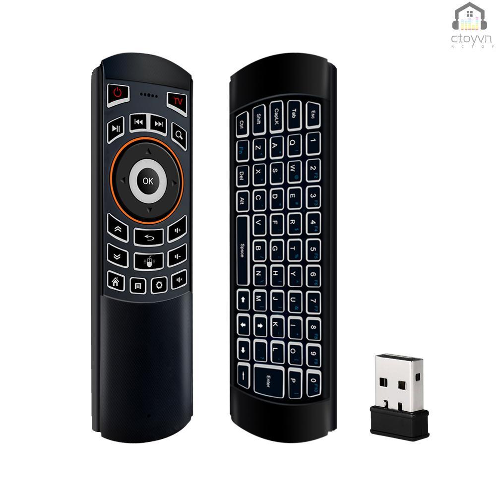 Bàn phím không dây 2.4G 6 trục điều khiển từ xa cho TV Android thông minh