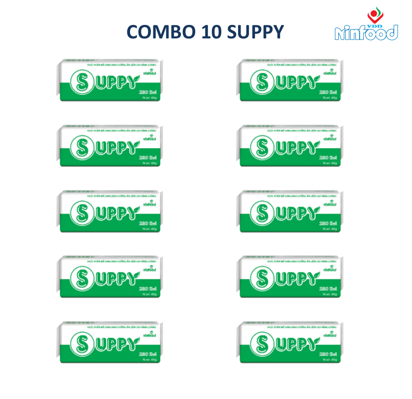 COMBO 10 SUPPY - Bánh cao Năng lượng - Thực phẩm dinh dưỡng Y học - NINFOOD Viện Dinh dưỡng