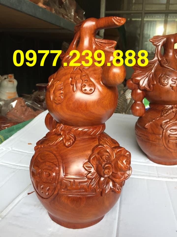 Hồ lô bằng gỗ hương 50cm