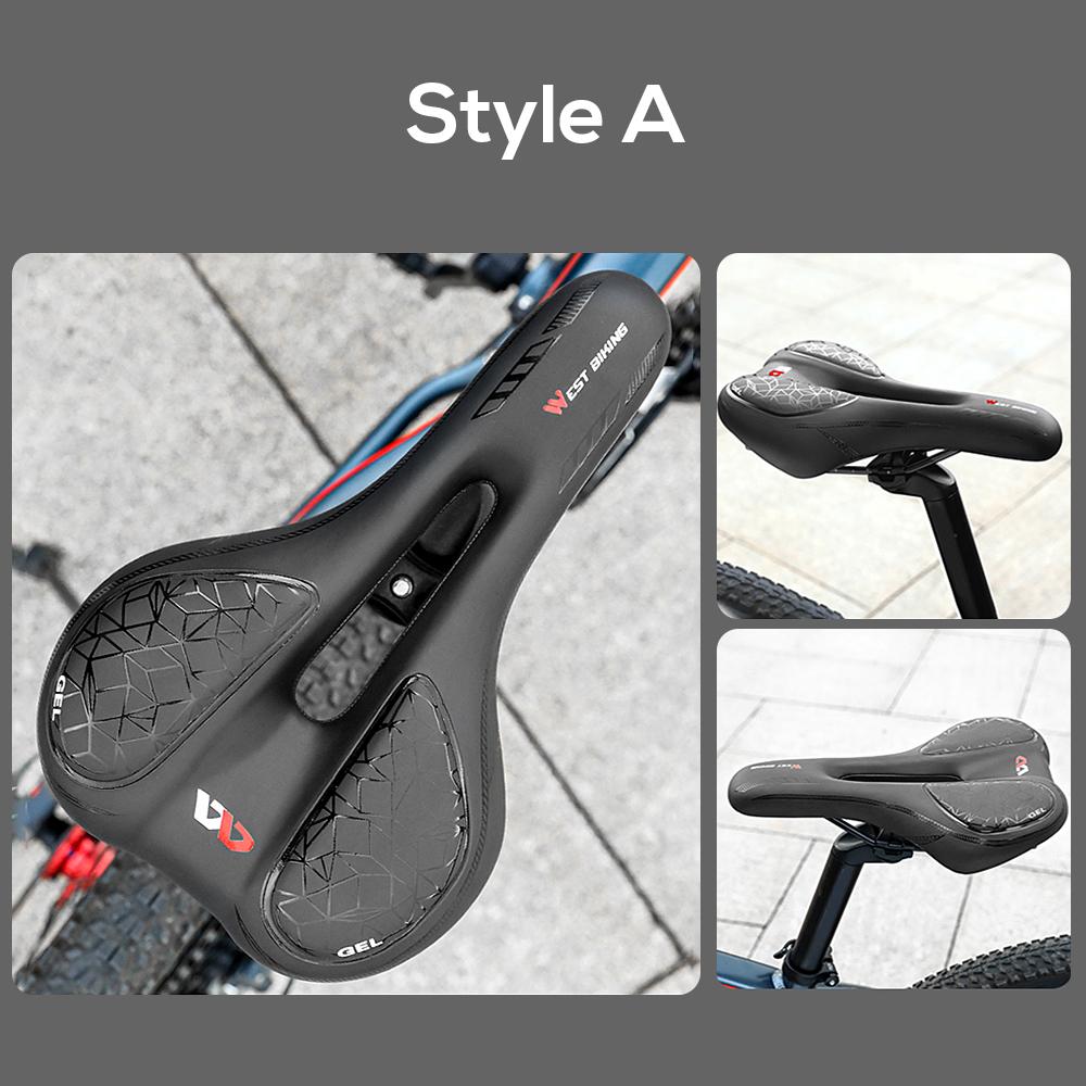 Yên xe đạp WEST BIKING với đèn đuôi LED sạc có thể tháo rời cho xe đạp leo núi và đường trường