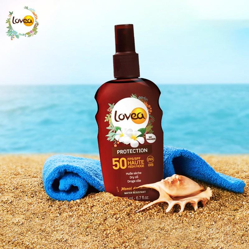 Dầu khô chống nắng toàn thân LOVEA Huile sèche Haute Protection FPS 50 200ml