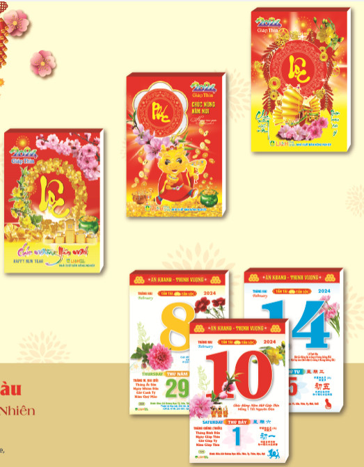 Lịch 2024 - Bloc Trung Màu NN03