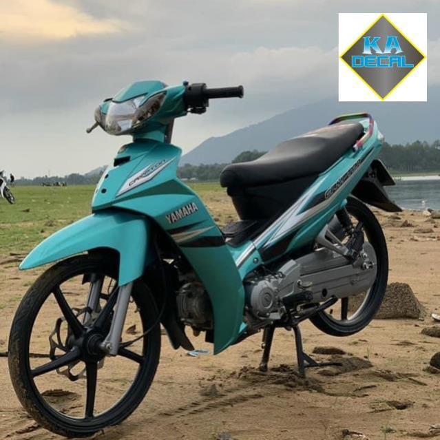 Tem rời Sirius xăng cơ Crypton dán xe xám xi măng Chất liệu Crom cao cấp