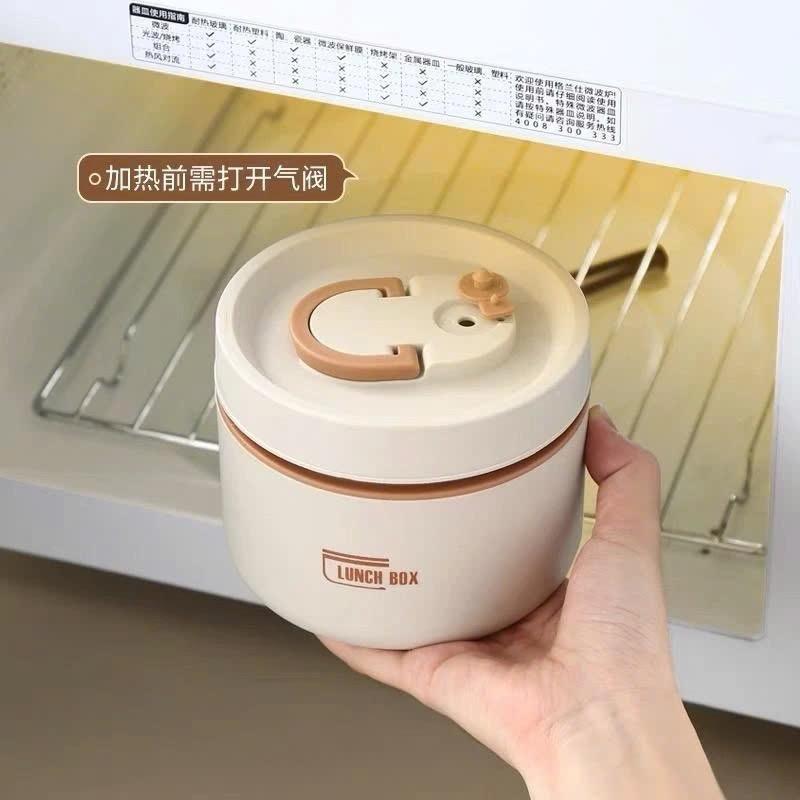 Hộp đựng cơm giữ nhiệt 3 tầng và hộp 4 ngăn bằng thép không gỉ 304 kèm túi
