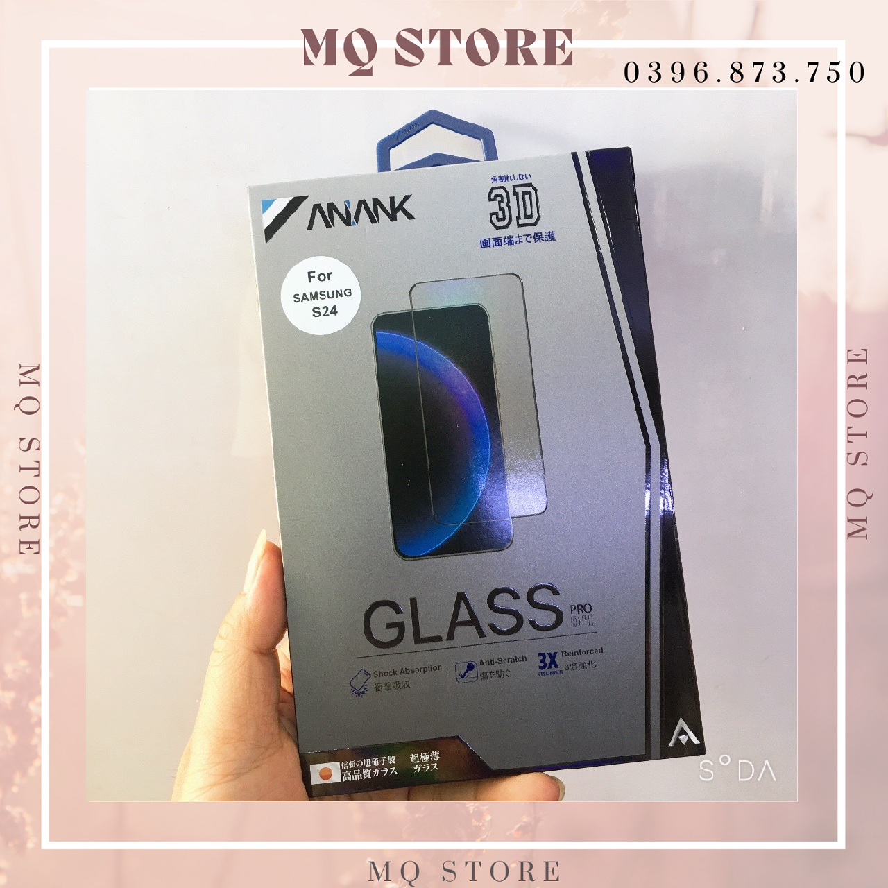 Kính cường lực trong ANANK Clear 3D AGC Glass dành cho Samsung S24 Ultra / S24 Plus / S24 Kai Nguyễn( hàng chính hãng)