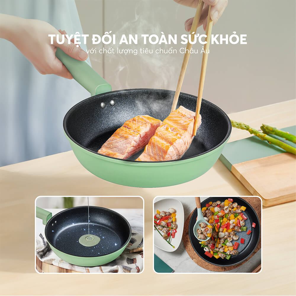 Chảo Chống Dính Siêu Bền Elmich Hera II EL-5941 Nhiều Size, Hàng Chính Hãng, Dùng Mọi Bếp - JoyMall