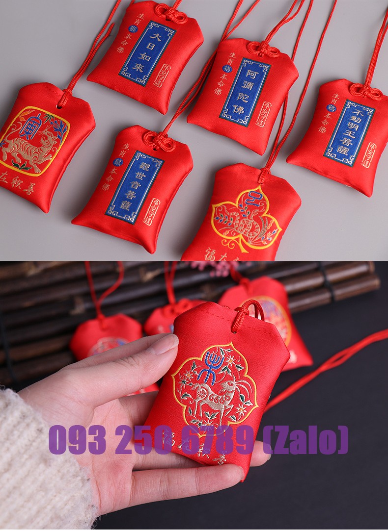 túi phước lành omamori may mắn tài lộc LINH VẬT 12 CON GIÁP BẢO HỘ, BÌNH AN