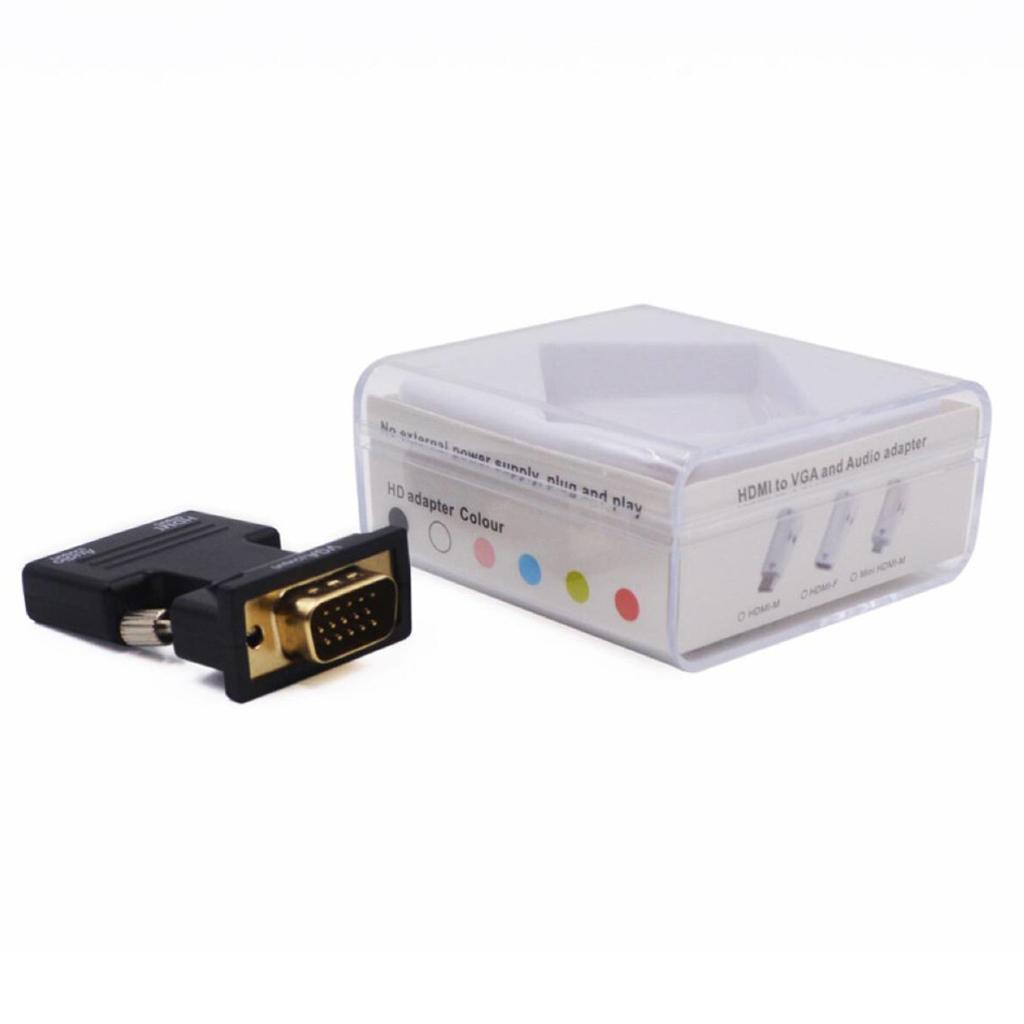 Female to VGA Male Converter Adapter Support 1080P Signal Output