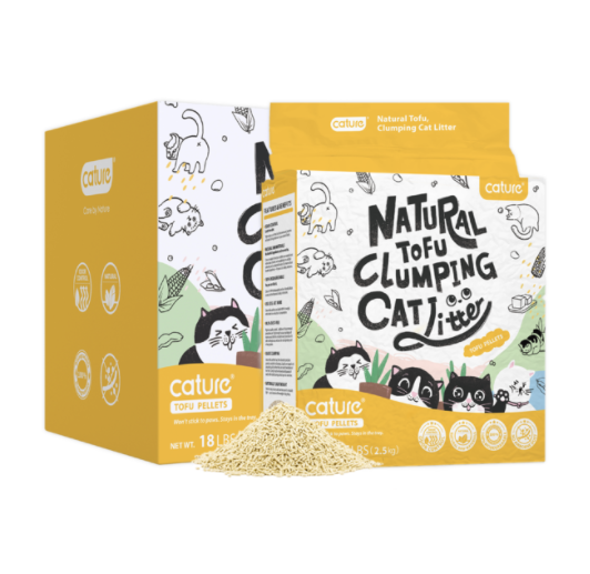 Cát đậu nành Cature Tofu Hương Sữa/Trà Xanh - Cat Litter Tofu Pellet 6L