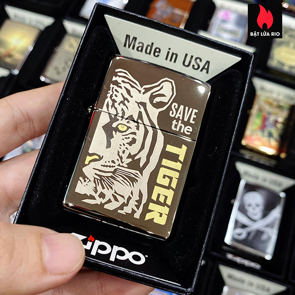 Bật Lửa Zippo 150 Save The Tiger Design