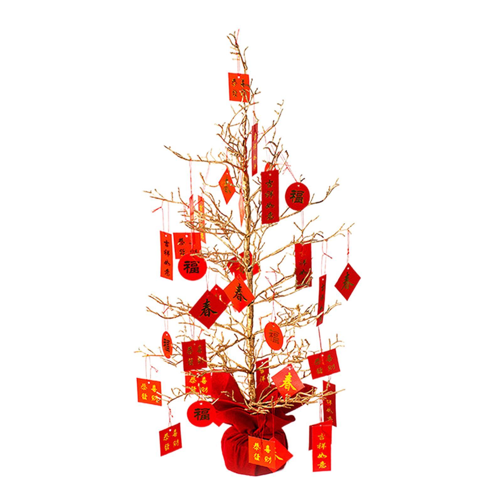 Feng Shui Lucky Tree Ornament Desktop Pendant Decorative Sculpture Art Decor