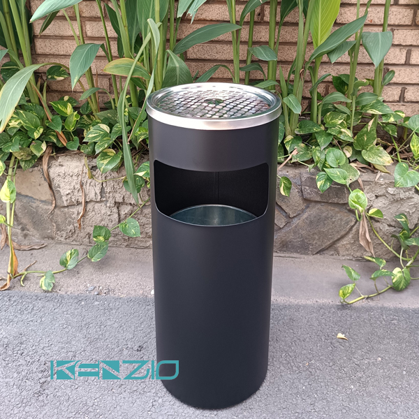 Thùng rác gạt tàn K-A35-A - Màu Đen của KENZIO