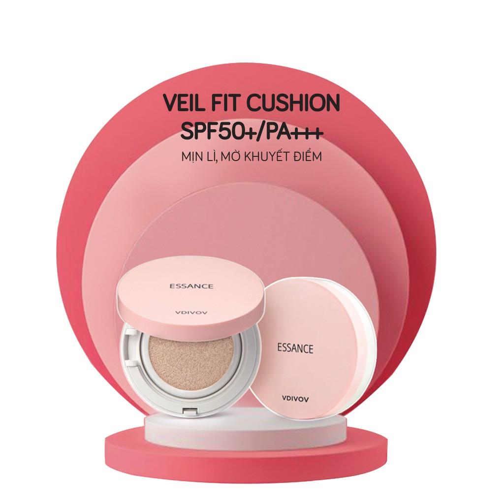 Phấn nước mịn lì mờ khuyết điểm Essance Veil Fit Cushion SPF50+ PA+++ 15g