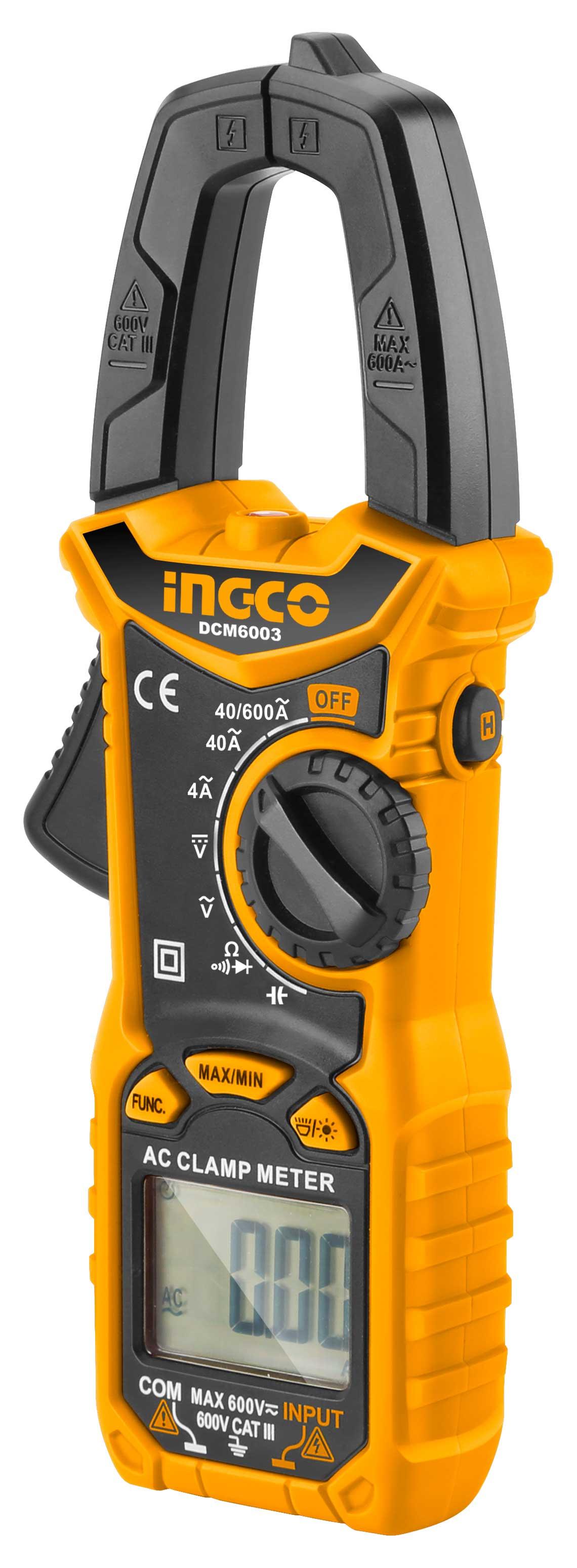 KỀM ĐO AC KỸ THUẬT SỐ (6000 SỐ ĐẾM) INGCO DCM6003 - HÀNG CHÍNH HÃNG