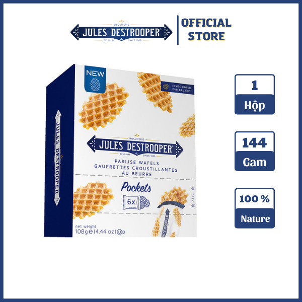 Bánh quy bơ trứng Butter Waffles Jules' Mini 108g