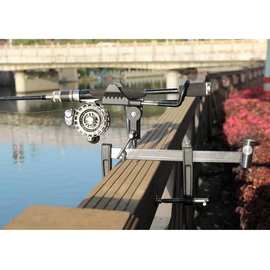 Rods Holder Support Pole Bracket Ground Support Stand With Baits Tray Stand
