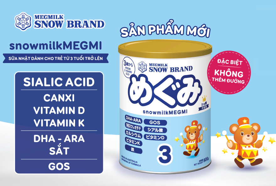 Sữa Snow baby số 3 dành cho trẻ từ 3 tuổi trở lên