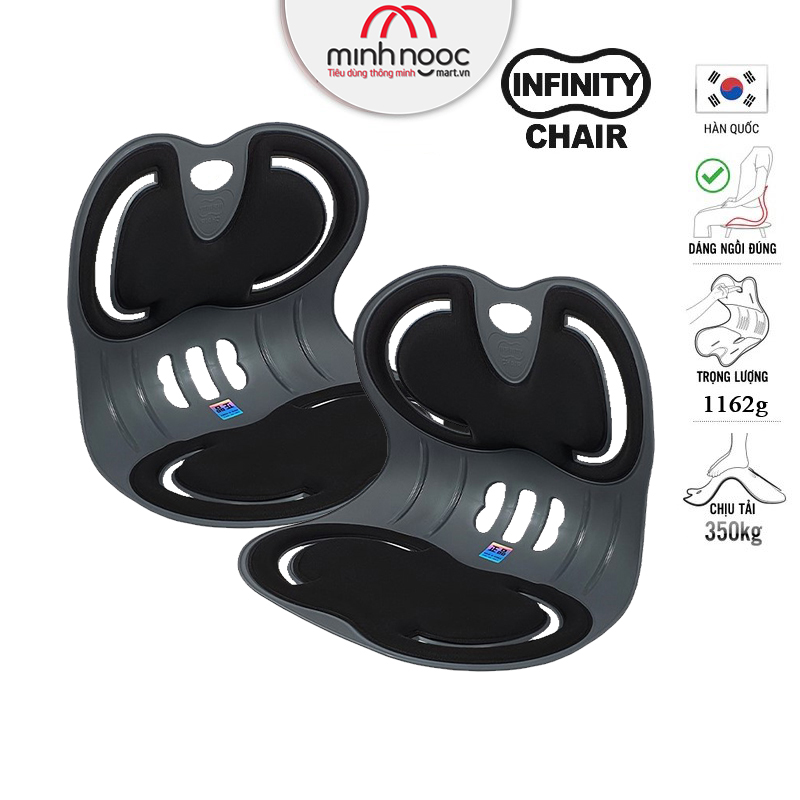 [Hàng chính hãng] Combo 2 Ghế chỉnh dáng ngồi đúng Infinity Pit Chair - Hàn Quốc. Ghế rộng phù hợp Nam, Nữ cân nặng từ 45 - 75kg. Sản phẩm nhiều màu, nhiều lựa chọn Combo cho gia đình.