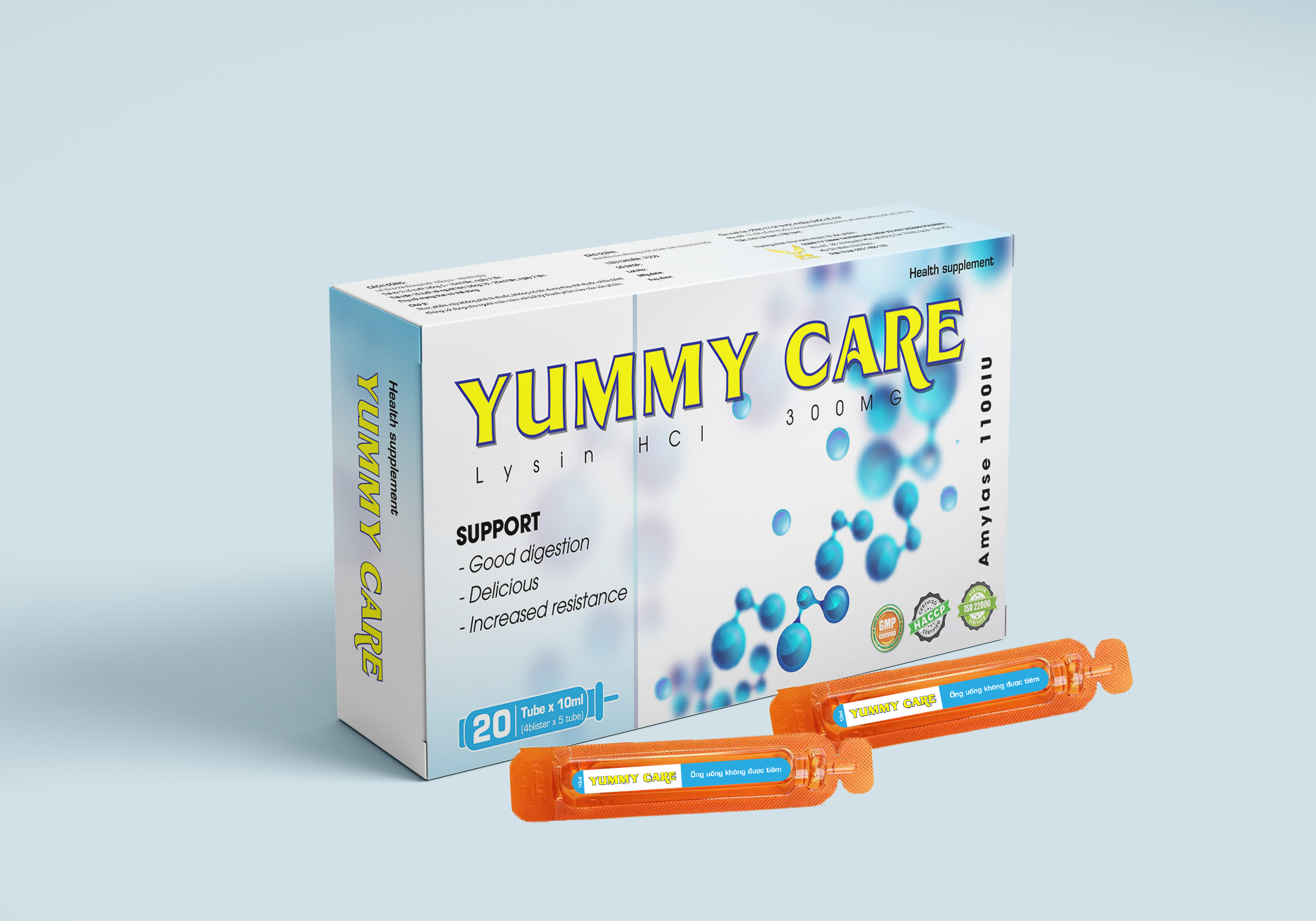 Siro Ăn Ngon Yummy Care [Hộp 20 ống]