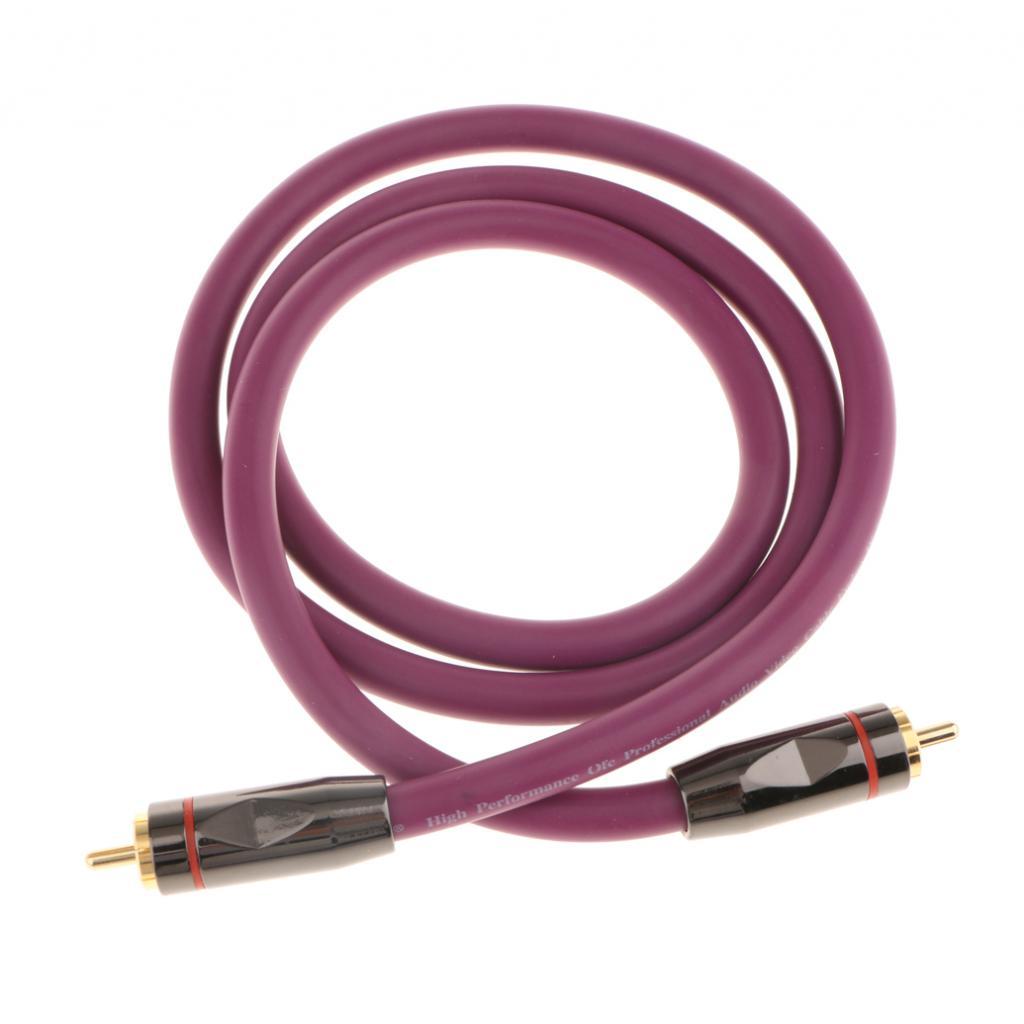 RCA To RCA Digital Audio Coaxial Cable Cord RCA Audio Cord Gold Plated