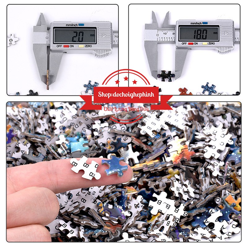 Bộ Tranh Ghép Xếp Hình 1000 Pcs Jigsaw Puzzle ( Tranh Ghép 75*50cm ) Bản Thú vị Cao Cấp