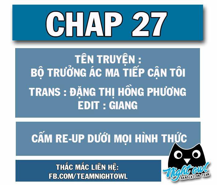 bộ trưởng ác ma tiếp cận tôi chapter 27 1