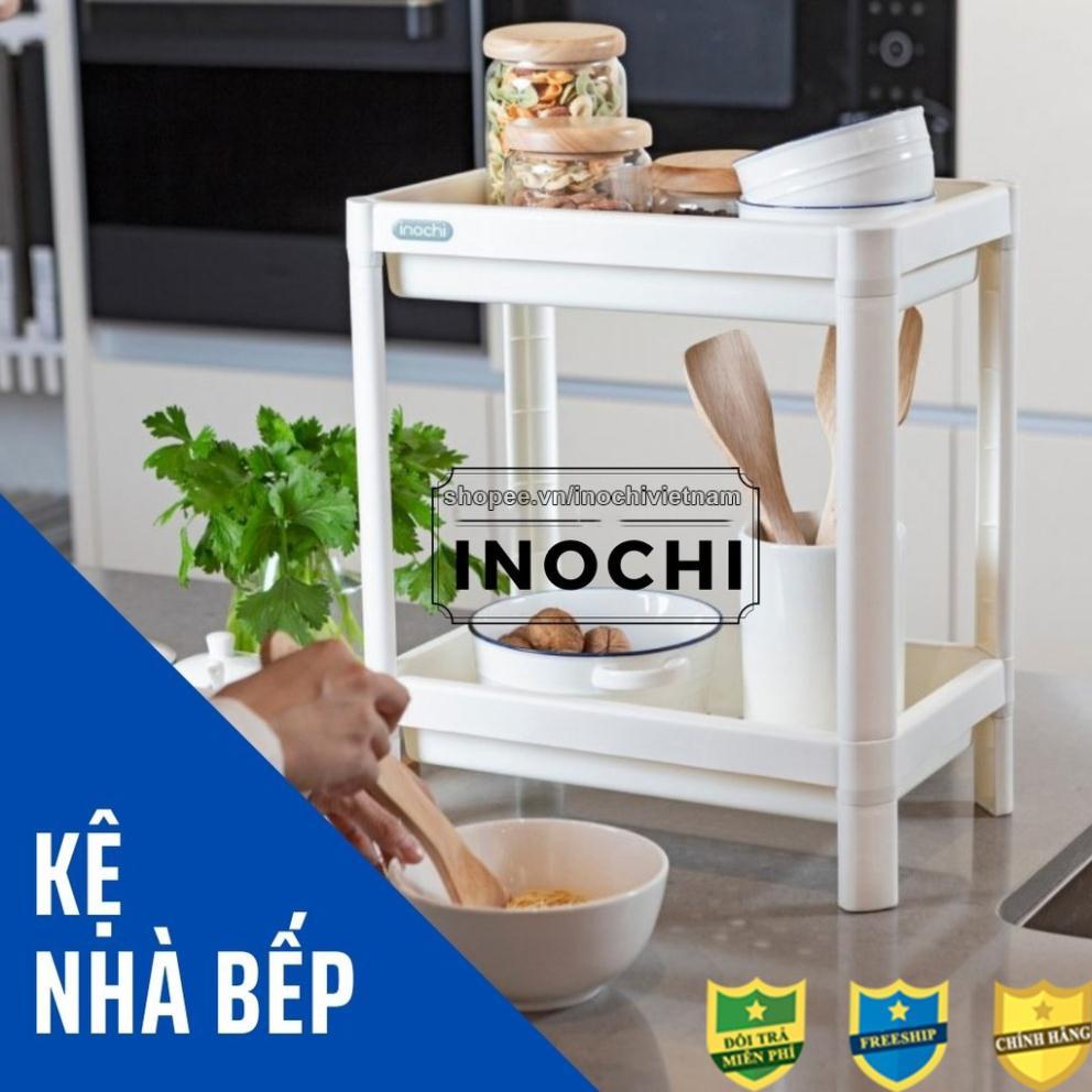 Kệ 2 Tầng inochi SALE Kệ để đồ Đa Năng nhà tắm Nhựa Dùng Để Đựng Gia Vị Nhà Bếp thông minh Cao Cấp Nhật Bản KE001