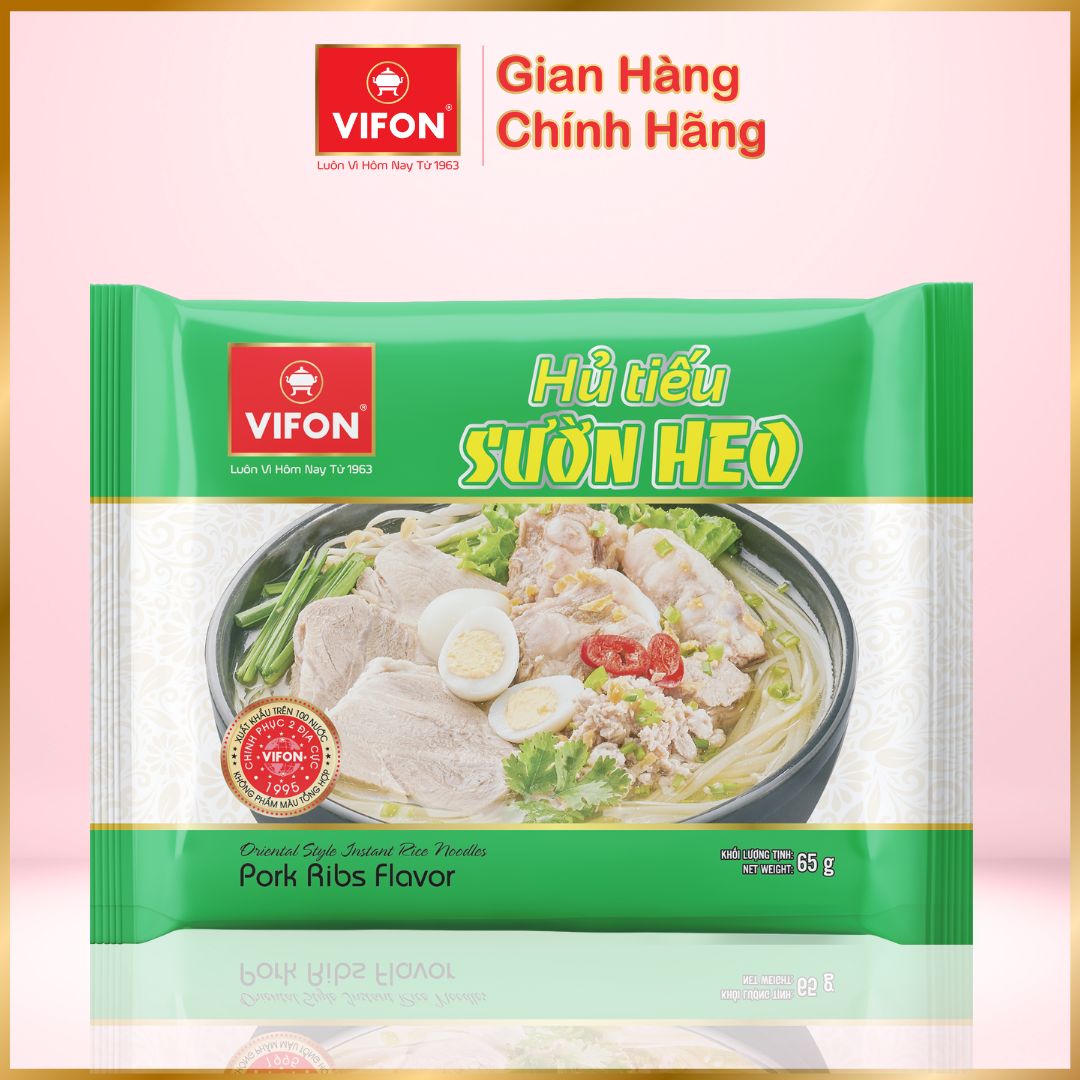 Thùng 30 Hủ Tiếu Sườn Heo VIFON (65g / Gói)